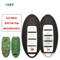 คีย์ Mobil Remote Control Okey สำหรับนิสสันอัลติมาแม็กซิมา2013 2014 2015 2016 FCCID:KR5S180144014 433Mhz ชิป4A/ID47ไม่มียี่ห้อ