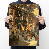 【A131】Charm Returns To Battle With N Vintage Kraft Paper Posters Bars Cafes And Decorations