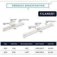 LED โคมไฟติดผนังมอร์เดนภายในโคมไฟติดผนัง4วัตต์5วัตต์220โวลต์เอดิสันหลอดไฟติดผนังห้องน้ำกระจกเชิงเทียนโคมไฟแสงในร่ม