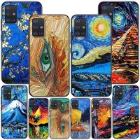 แวนโก๊ะภาพวาดสีน้ำมันเคสโทรศัพท์สำหรับ Samsung กาแล็คซี่,A52 A12 A11 A54 A31 A32 A51 A21s A22 A72 A53 5G ปลอกซิลิโคน A41