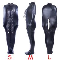 hot！【DT】☇✻  Sex Slave Binding Straitjacket Erotic Costume BDSM Bondage Mummy Restraint Sleeping Leather Bodysuit Arm Binder