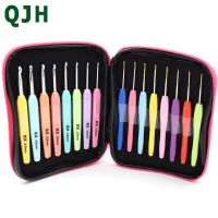 17pcs / Set Knitting Needles Tools Sweater Stainless Steel Color For Hand-knit DIY Crochet Hook Kit Size 1.0mm-6.0mm