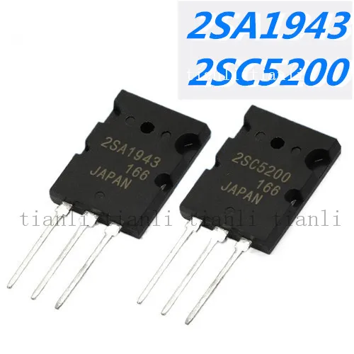 5pairs (5pcs 2SA1943 + 5pcs 2SC5200 ) TO-3PL A1943 C5200 PNP NPN Power