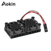 【☊HOT☊】 fuchijin77 Aokin Raspberry Pi 4 Model B เครื่องทำพัดลมทำความเย็นอัลติเมตพัดลมพร้อมฮีทซิงค์อร์,อุปกรณ์เสริมสำหรับ Raspberry Pi 3 3b/4b