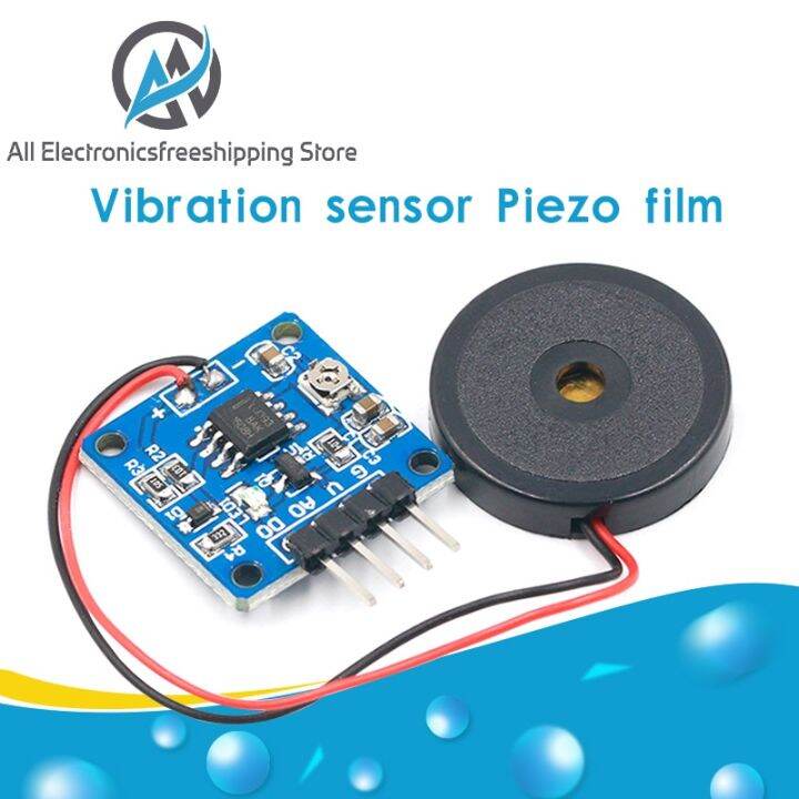 【Versatile】 5V Piezoelectric Film Sensor Switch Module เอาต์พุตระดับ ...