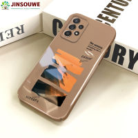 Jinsouwe เคสมือถือปลอกสำหรับ Samsung กาแลคซี A52 /A52 5G/A52S 5G สำหรับเด็กหญิงเด็กชายสีน้ำฝาหลังแบบแข็งฟิล์มรวมทุกอย่าง