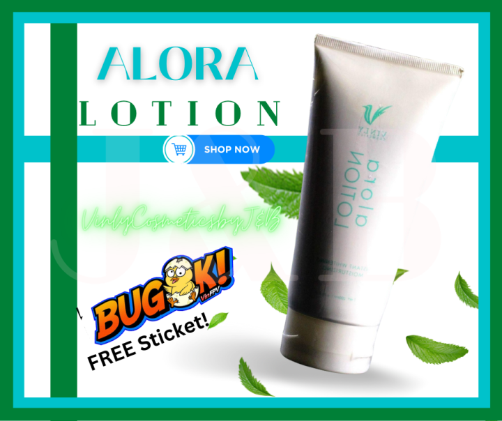 FREE BUGOK STICKERS VINLY COSMETICS ALORA LOTION INSTANT WHITENING