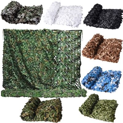 Camouflage net hunting camouflage net car tent awning shade mesh black green blue beige forest camouflage net4X4M 3X6M 2X3M