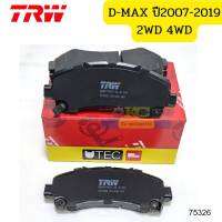 ผ้าดิสเบรคหน้า UTEC ISIZU D-MAX ปี2007-2019,MU-X-7,Corolado11,Trailblazer GDB7774UT TRW *75326