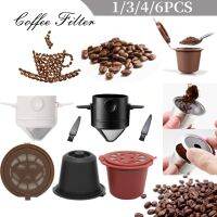 【YF】 Filtros Cápsula Café Reutilizáveis Filtro Cesta Cup Cápsulas de Recarregáveis Gotejador Eco-friendly para Máquina Café 1 Pc 3 Pcs 4 6Pcs