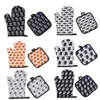 【CW】 Barbecue Anti Scald Gloves Resistant Grilling Baking Oven Fireproof BBQ Accessories