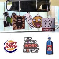 【DT】  hotCar Air Freshener JDM Racing Style Hanging Rear View Mirror Paper Diffuser Interior Accessories Auto Rearview Fragrance Pendant