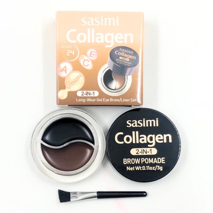 sasimi-collagen-brow-pomade-ซาสิมิ-คอลลาเจน-โบรว์-โพเมด-ซาสิมิ-มีสองสี-ในกล่องเดียว-ติดทนนาน-24ช-ม-ไม่ติดหมอน