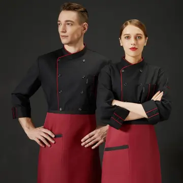 Women Chef Uniform Uniform Promotion Cotton Men Accessories Broadcloth New  Long Sleeved Autumn And Winter Kitchen…