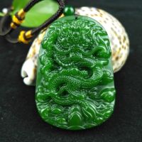 【CW】 Pendant Necklace Chinese Carved Jadeite Jewelry Amulet Fashion Gifts for