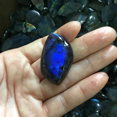 Natural Blue Labradorite Stone Crystal Moonstone Rough Polished Crystal Jewellery Pendant Accessories Bead