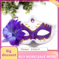 ?【Lowest price】Qearl เครื่องแต่งกาย veils หน้ากากเซ็กซี่เลดี้เต้นรำปาร์ตี้ Diamond Venetian Mask คอสเพลย์ปาร์ตี้