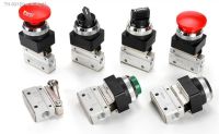 ♞✑ 2 Way 2 Position 1/8 Thread Push Button Switch MOV-01 MOV-02 MOV-03 MOV-03A Pneumatic Mechanical Valve pneumatic valve