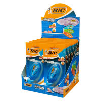 BIC บิ๊ก เทปลบคำผิด เทปลบ MICRO TAPE TWIST 5 มม. x 8 ม. Blue จำนวน 12 ชิ้น