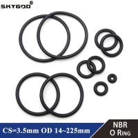 ✤✓✁ 10pcs NBR O Ring Seal Gasket Thickness CS 3.5mm OD 14 225mm Nitrile Butadiene Rubber Spacer Oil Resistance Washer Round Shape