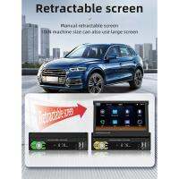 1 Din 7Inch Car Retractable Screen Wireless CarPlay Android Auto Car Portable Radio FM Receiver the Host