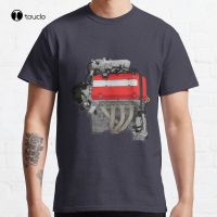 H22 Engine Sticker Civic Type R Vtec Dohc H22 H23 H22A H22A2 Prelude Accord Euro R Classic T-Shirt Cotton Tee Shirt Cotton