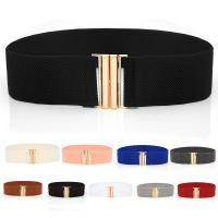 【CW】 Wide Elastic Color Corset Metal Buckle Fashion Cummerbands Stretch Cinch Waistband Waist