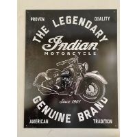 Wall Décor tin sign spot stocks The Legendary Indian Motorcycle Brand Vintage - Man Cave Garage Art，size：20X 30cm