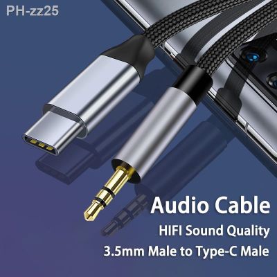 USB C Aux Cable Type C 3.5mm Jack Adapter Headphone Car Stereo Cord for Samsung Galaxy S23 S22 S21 FE A53 IPad Pro Air 5 Mini 6