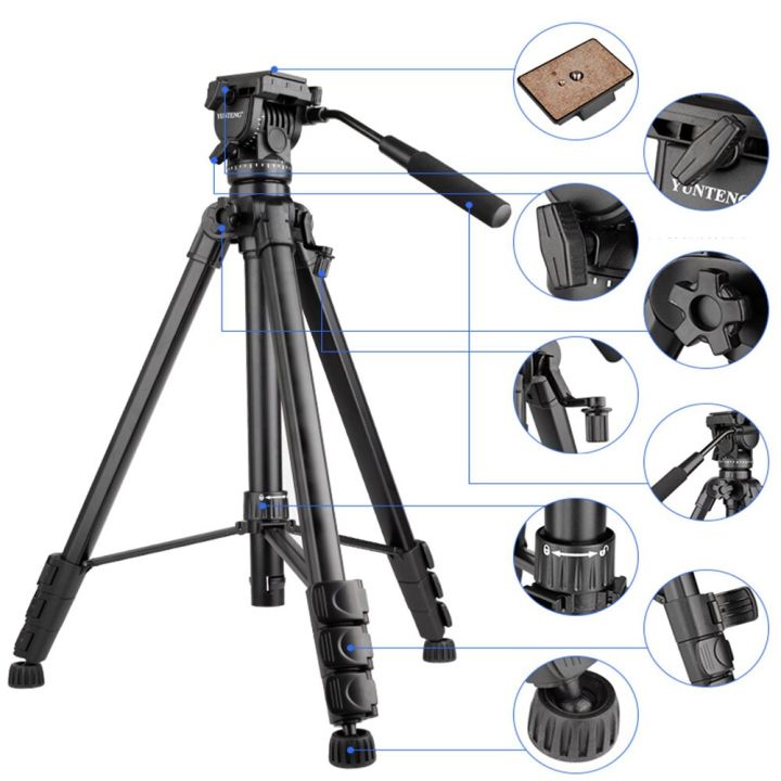 yunteng-ขาตั้งกล้องวิดีโอ2-m-slr-ออกอากาศตัวยึดกล้อง999ขาตั้งกล้องแบบสามขา