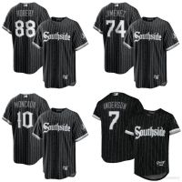 ~ เสื้อกีฬาเบสบอล แขนสั้น ลายทีม BSB MLB Chicago White Sox Robert Moncada Anderson