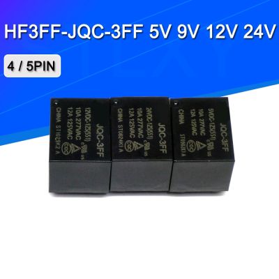 5PCS Relay HF3FF-JQC-3FF- 5VDC-1ZS 12VDC-1ZS 24VDC-1ZS(551) DIP5 1HS 4PIN 5V 12V 24V DC Electrical Circuitry Parts
