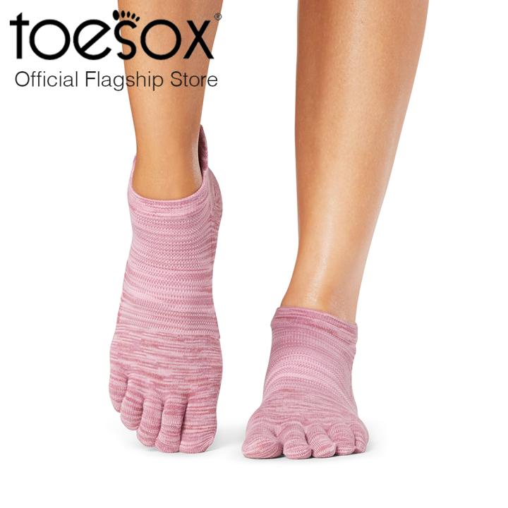 new-collection-toesox-grip-full-toe-low-rise-tec-ถุงเท้าพิลาทิส-ถุงเท้ากันลื่นปิดนิ้วเท้า-รุ่น-low-rise-spring-fever