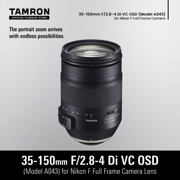 Tamron A043 35-150 mm F/2.8-4 Di VC OSD Lens for Nikon F Full Frame Camera  Lens Lazada PH