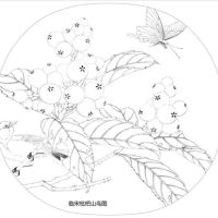 40แผ่นราชวงศ์ซ่งวาดเส้นต้นฉบับภาพวาดที่พิถีพิถันร่างดอกไม้นกคัดลอกต้นฉบับสายร่างสำหรับผู้เริ่มต้น
