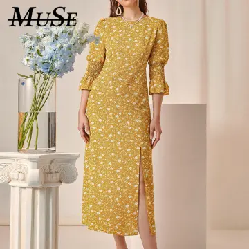 Lazada yellow outlet dress