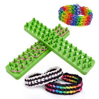 Original Knitting Machine Weave Rubber Bands Loom Lacing DIY Handmade Weaving Tool Braided Bracelet Kids Toy for Children Girls