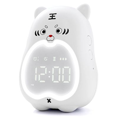 Kids Alarm Clock Cute Tiger Digital Alarm Clock for Kids Bedside Clock Children Sleep Trainier Wake Up Night Light