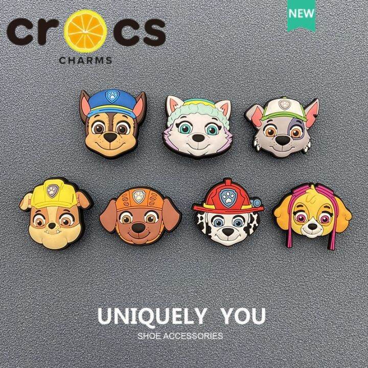 Cross Jibitz Charms Button Kartun Paw Patrol Hiasan Buckle Jibitz Untuk 