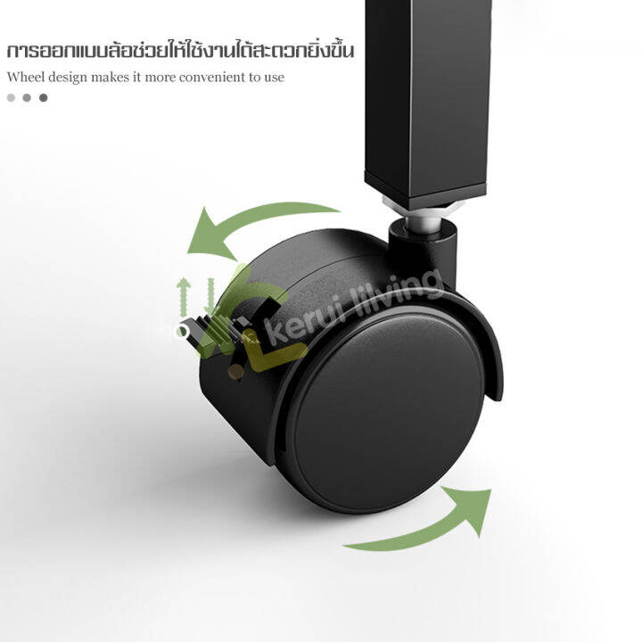 โต๊ะคอม-โต๊ะโน๊ตบุ๊ค-ขนาด-60x40-cm-โต๊ะทํางาน-มีล้อ-โต๊ะอเนกประสงค์-โต๊ะวางของ-โต๊ะสำนักงาน-โต๊ะคอมข้างเตียง-ปรับระดับได้-เคลื่อนย้ายได้