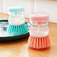 Kitchen Wash Pot Dish Brush Automatic Liquid Filling By Pressing Does Not Hurt Pan Multifunctional Cleaning Brushes