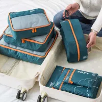 7/6 Pieces Set Travel Organizer Storage Bags Suitcase Portable Luggage Organizer Clothes Shoe Tidy Pouch Packing Storage CasesShoe Bags