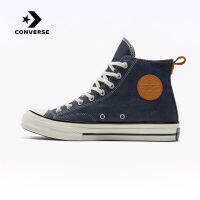 คอนเวิร์ส (Converse) รุ่น CHUCK 70 รองเท้าผ้าใบสีเดนิมแบบสูงสไตล์คลาสสิกสำหรับผู้ชายและผู้หญิง รุ่น Unisex Vintage High-Top Casual Shoes A05271C