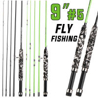 Souilang Fly Fishing Rod Carbon Rod Eva Handle Fly Fishing Rods LW 56 Freshwater Fly Rods สำหรับตกปลาแซลมอน