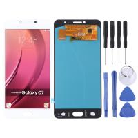 จอ OLED LCD สำหรับ Galaxy C7 Pro/C7010พร้อม Digitizer ประกอบเต็มตัวเครื่อง (สีขาว)