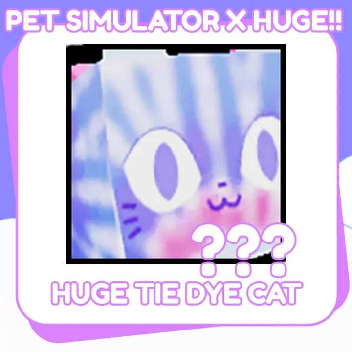 Huge Tiedye Cat Pet Simulator X | Lazada PH