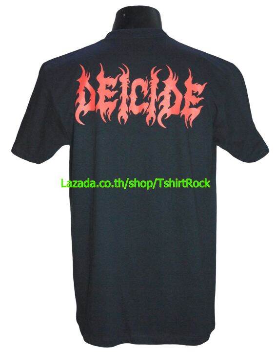 เสื้อวง-deicide-ดีอิไซด์-ไซส์ยุโรป-เสื้อยืดวงดนตรีร็อค-เสื้อร็อค-dce412-ไม่มีข้าง