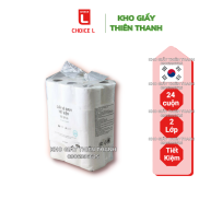 Giấy 24 Cuộn Hàn Quốc LOTTE Choice L Giấy 2 Lớp Siêu Mịn Siêu Tiết Kiệm