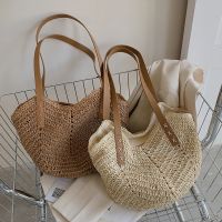 Weave Tote Bag Female Bohemian Shoulder Bags for Women 2023 Summer Beach Straw Handbags and Purses Lady Travel Shopping Bags