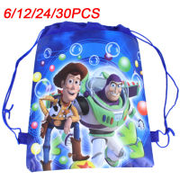 Happy Drawstring Gift Bags Non-Woven Fabric Backpack Bag Birthday Decoration for Baby Boy Favors Party Gift Supplies